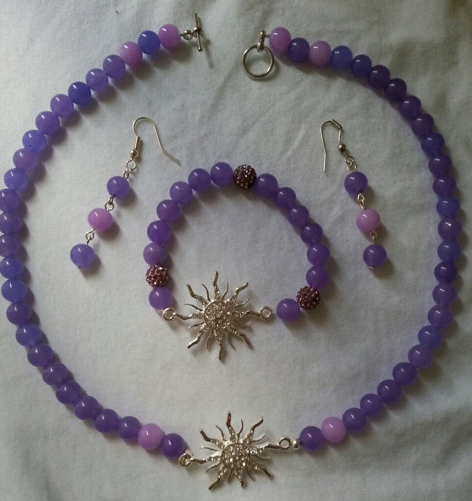 purple necklace