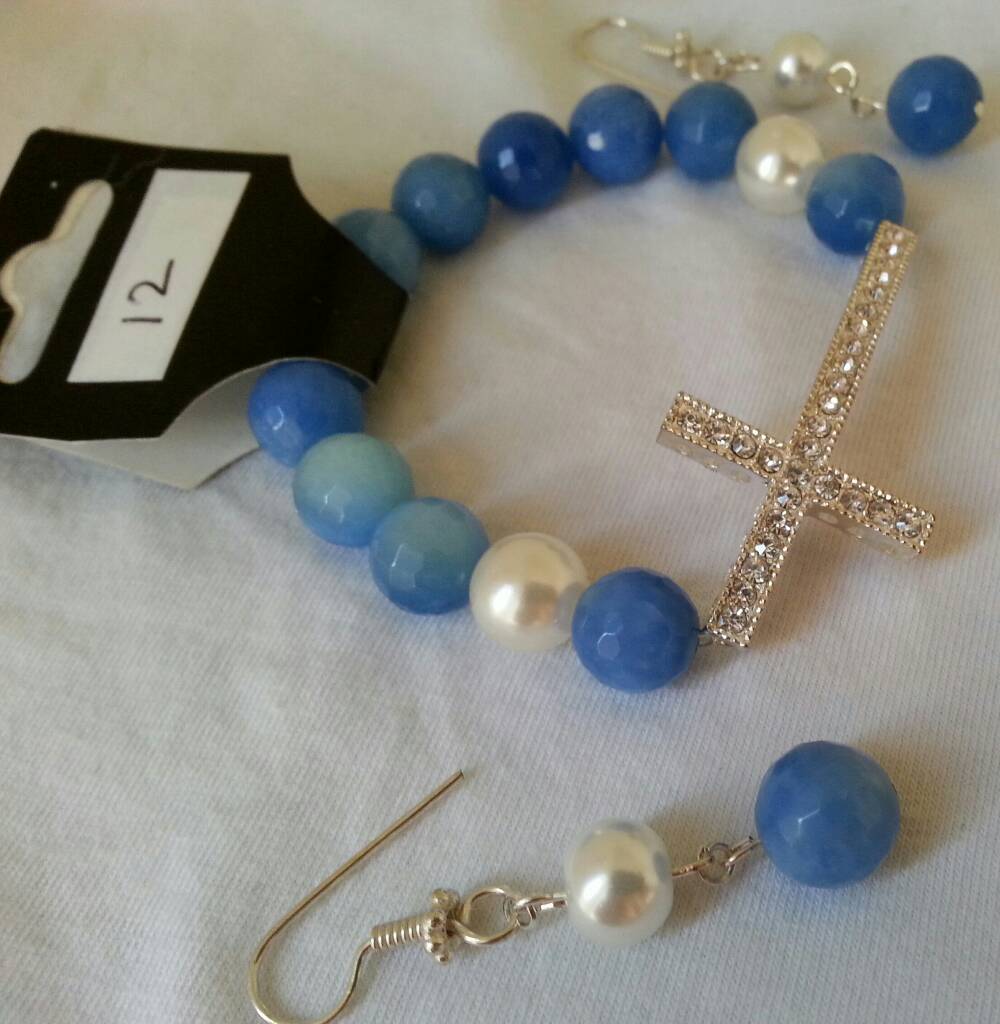 sky blue bracelet