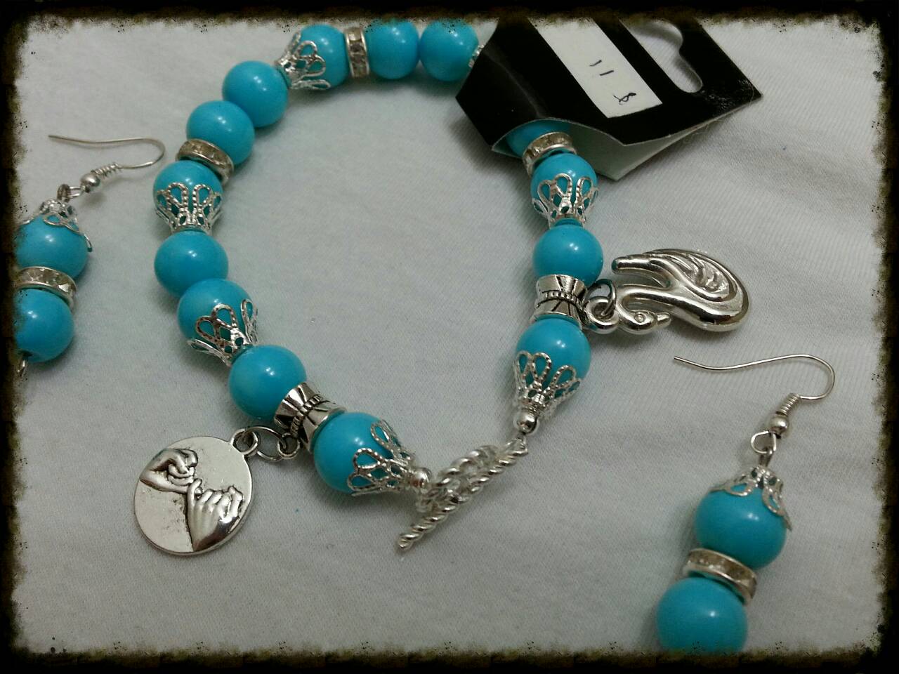 Blue bracelet set